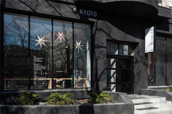 餐厅设计|日式清新遇上冷硬工业风，混搭才是个性，俄罗斯Kyoto咖啡厅